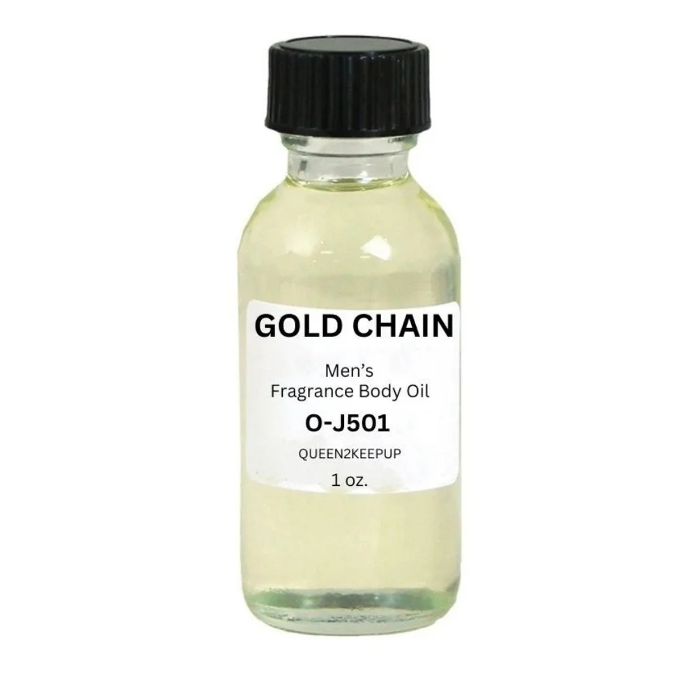 Gold Chain (Men) Body Oil 1 oz Fragrance All Natural Pure Uncut Scent